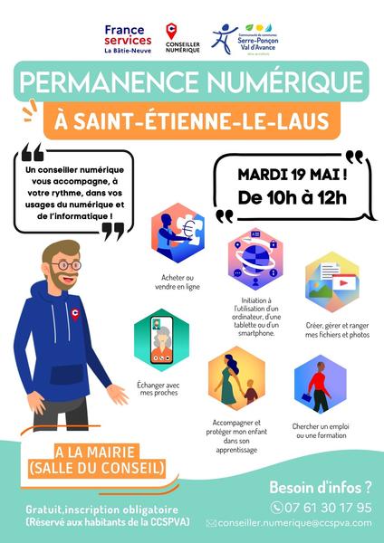 Permanence numérique à Saint-Étienne-le-Laus