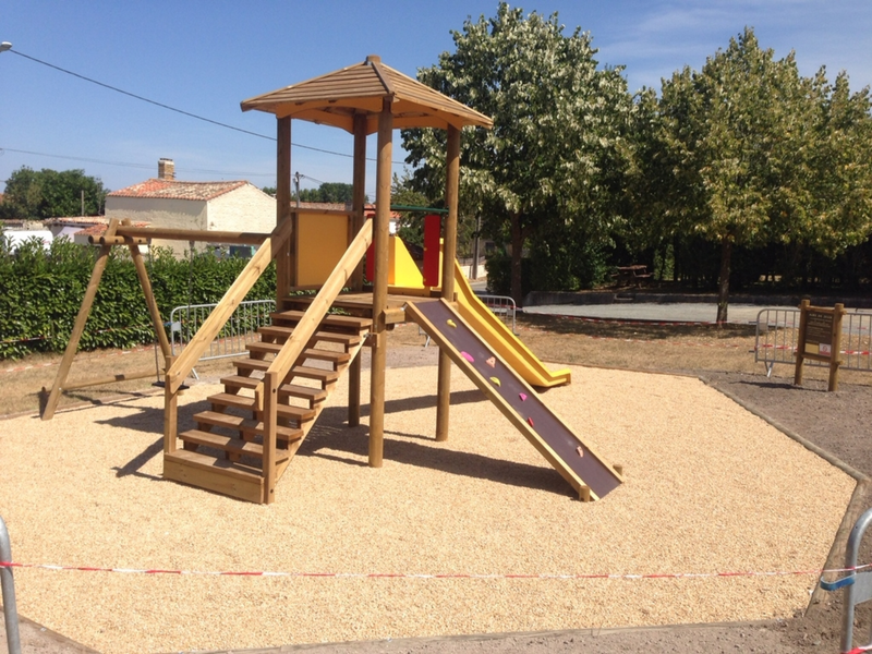 Vue des jeux en bois