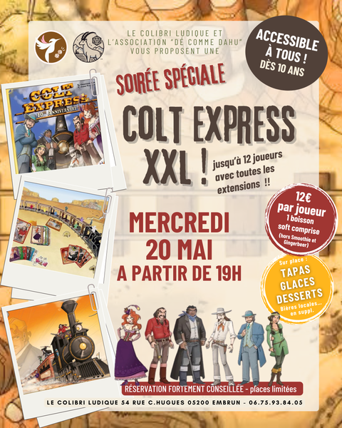 Soirée spéciale Colt Express XXL !
