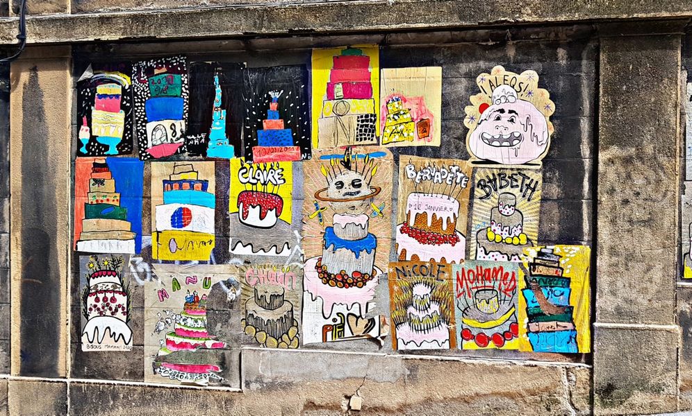 Rue des Gâteau, graff Ella et Pitr