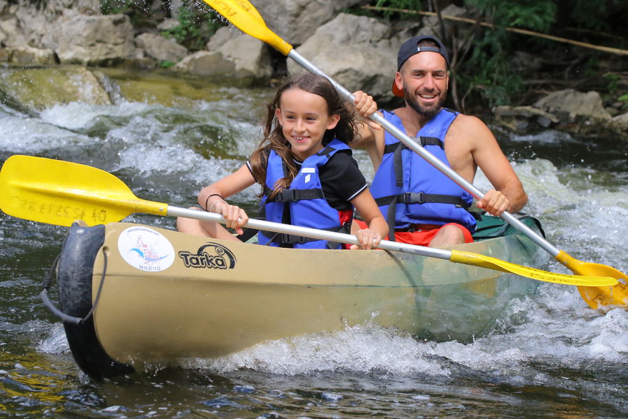 Canoeing from Vallon to Chames - 6 km with Alain Bateaux