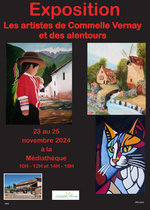 Exposition des artistes de Commelle-Vernay et des alentours Du 23 au 25 nov 2024