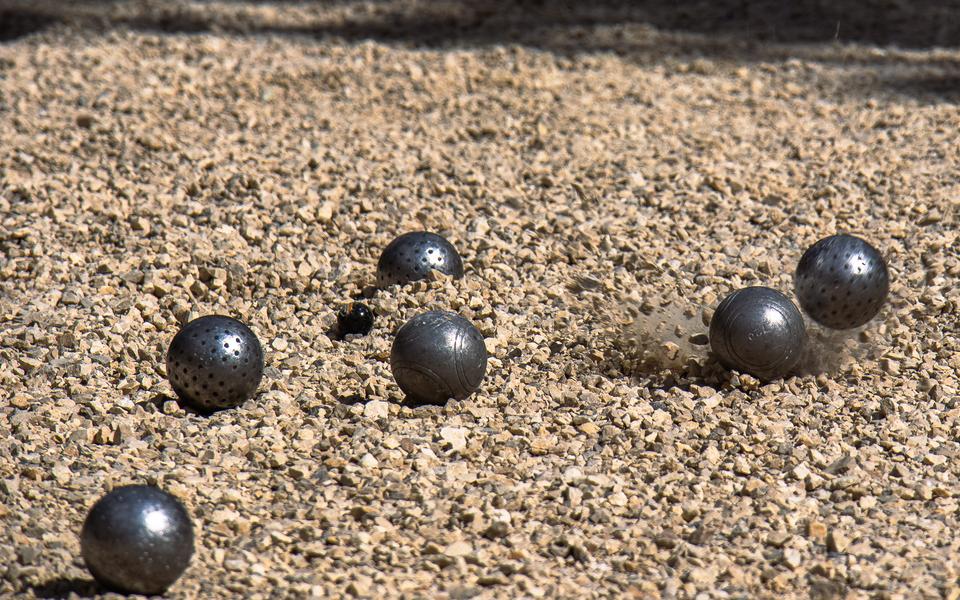 Jeu de boules wedstrijd - Tegelwedstrijd