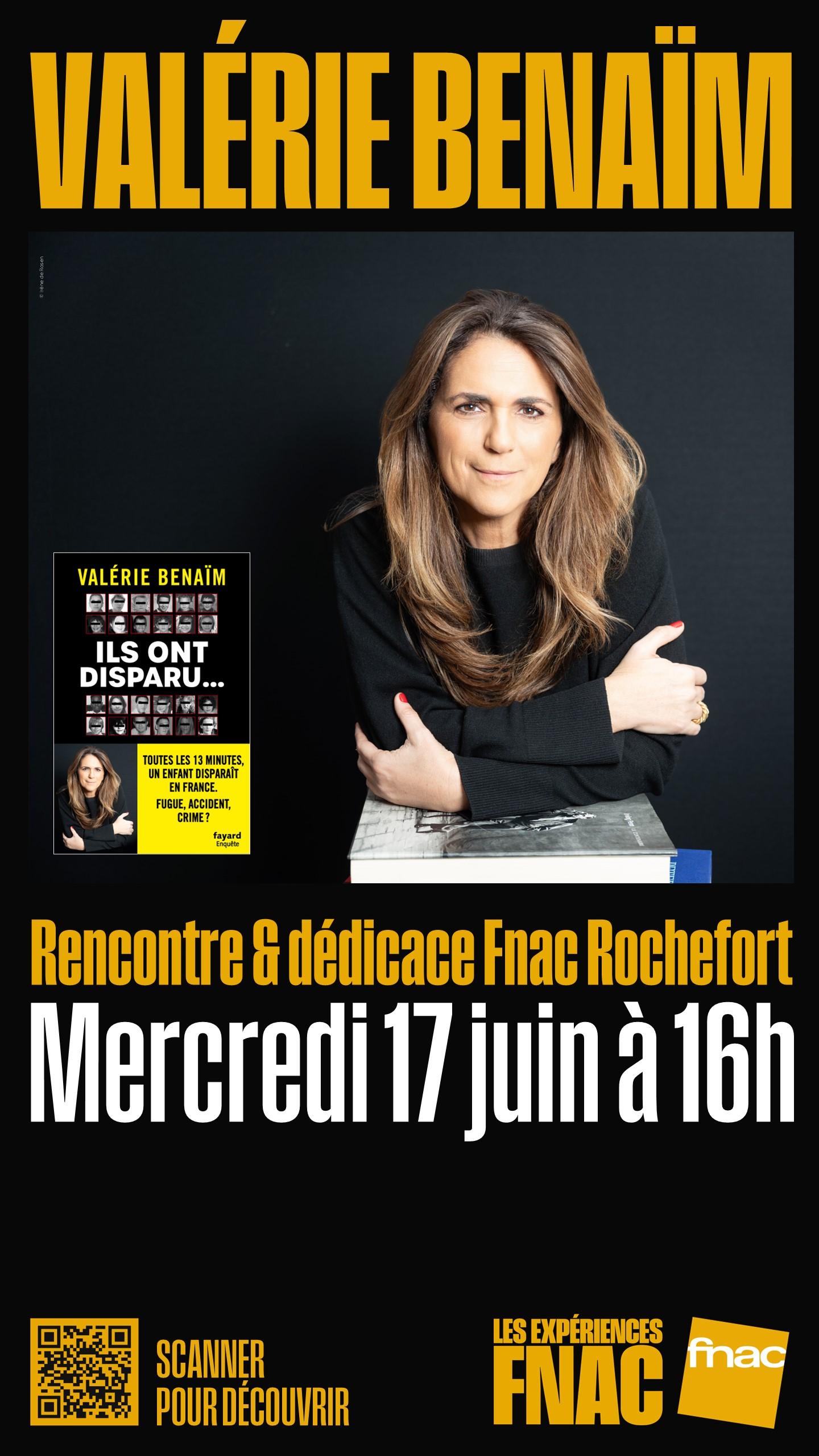Rencontre et dédicace avec Valérie BENAÏM à la FNAC Rochefort