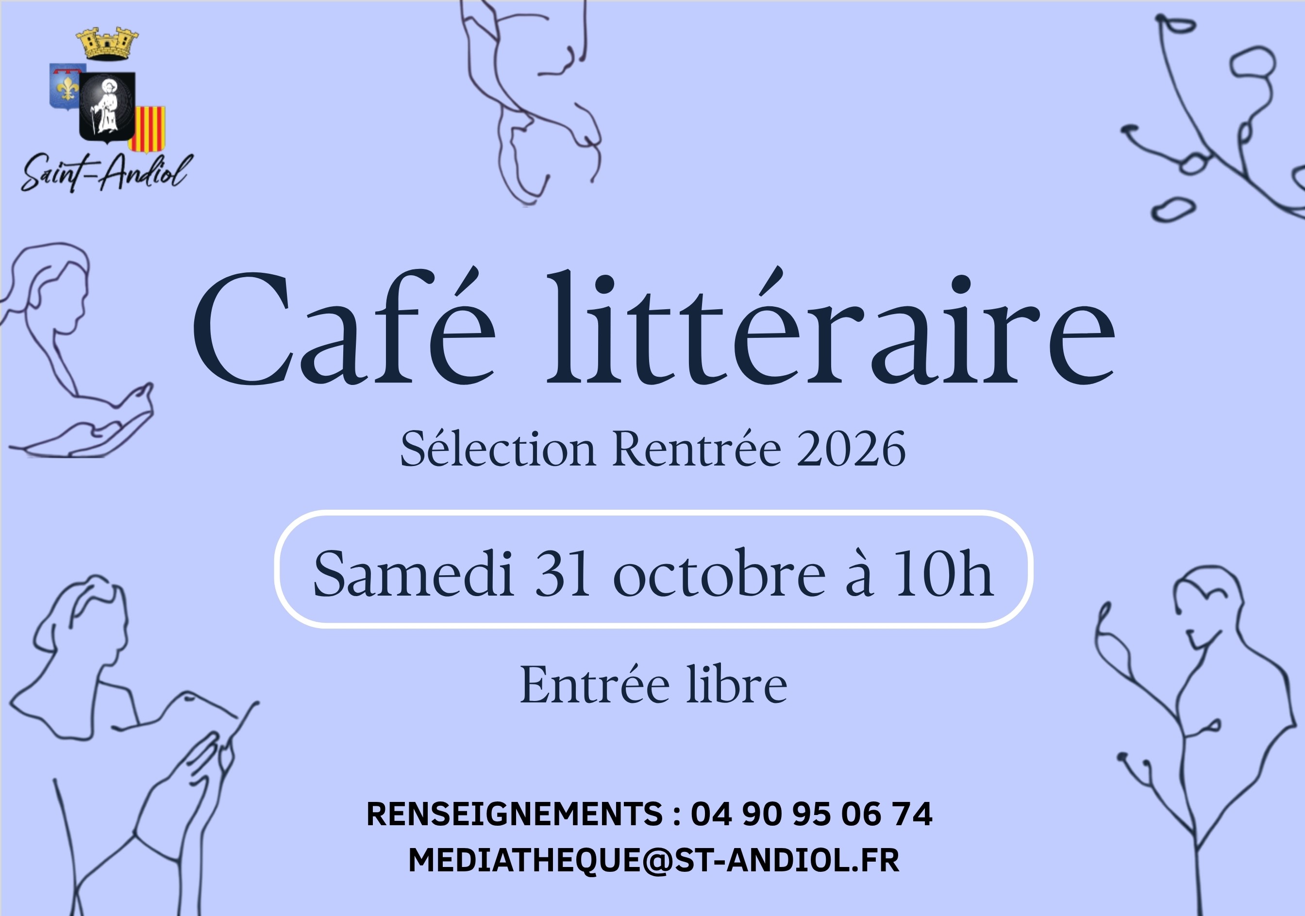 Café littéraire à la médiathèque : Sélection Rentrée 2026