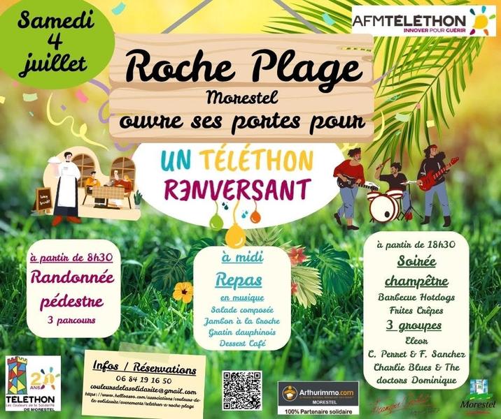 Affiche : Roche Plage ouvre ses portes pour un téléthon renversant_Morestel