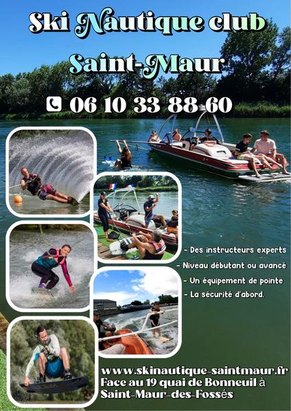 Affiche Ski Nautique Club de Saint Maur 