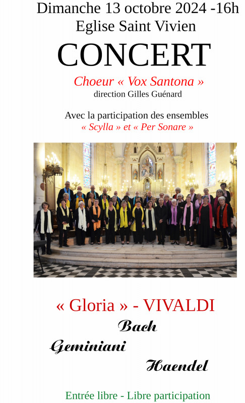 Concert du choeur Vox Santona