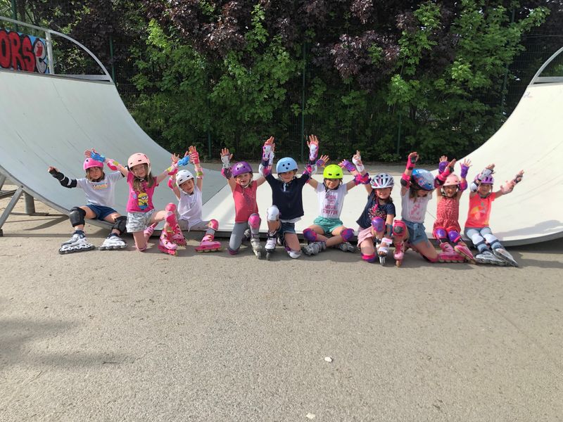 Cours de roller à Valloire