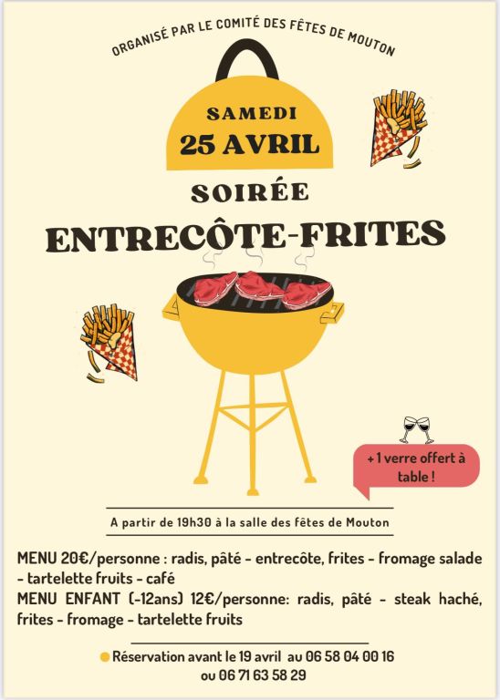 Soirée entrecôte frites_Mouton