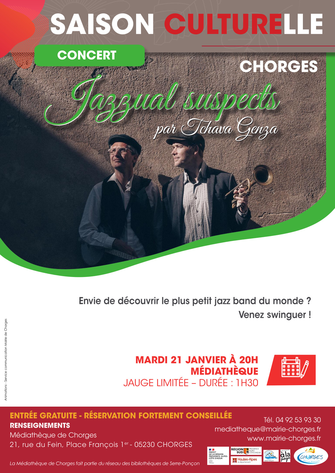 Concert - Jazzual suspects par Tchava Genza