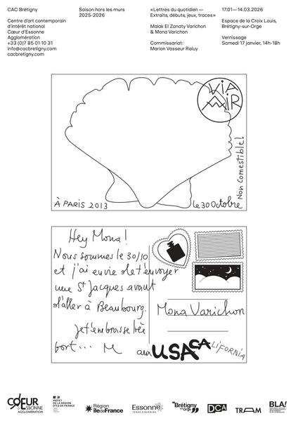 Exposition : Lettres du quotidien – Extraits, débuts, jeux, traces