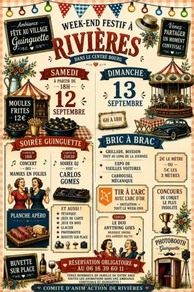 Week-end festif à Rivières