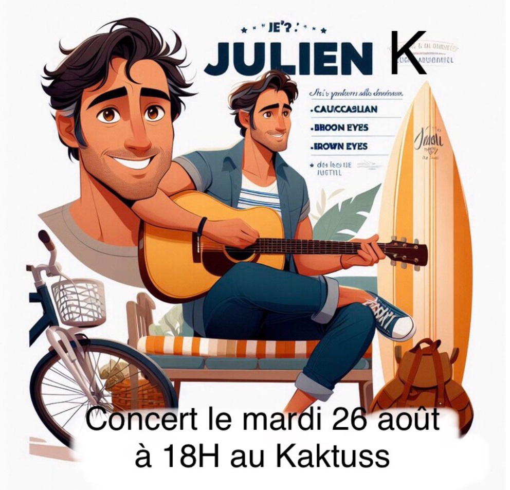 Concert live Chant et Guitare avec Julien