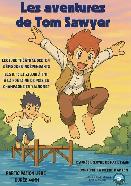 http://Lecture%20théâtralisée%20Les%20aventures%20de%20Tom%20Sawyer%20à%20la%20fontaine%20de%20Poisieu
