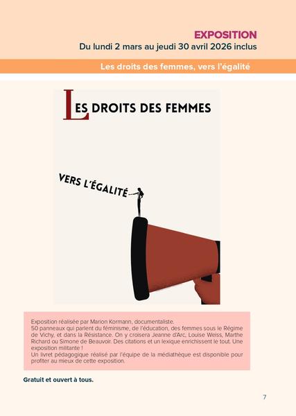Les droits des femmes, vers l'&eacute;galit&eacute;