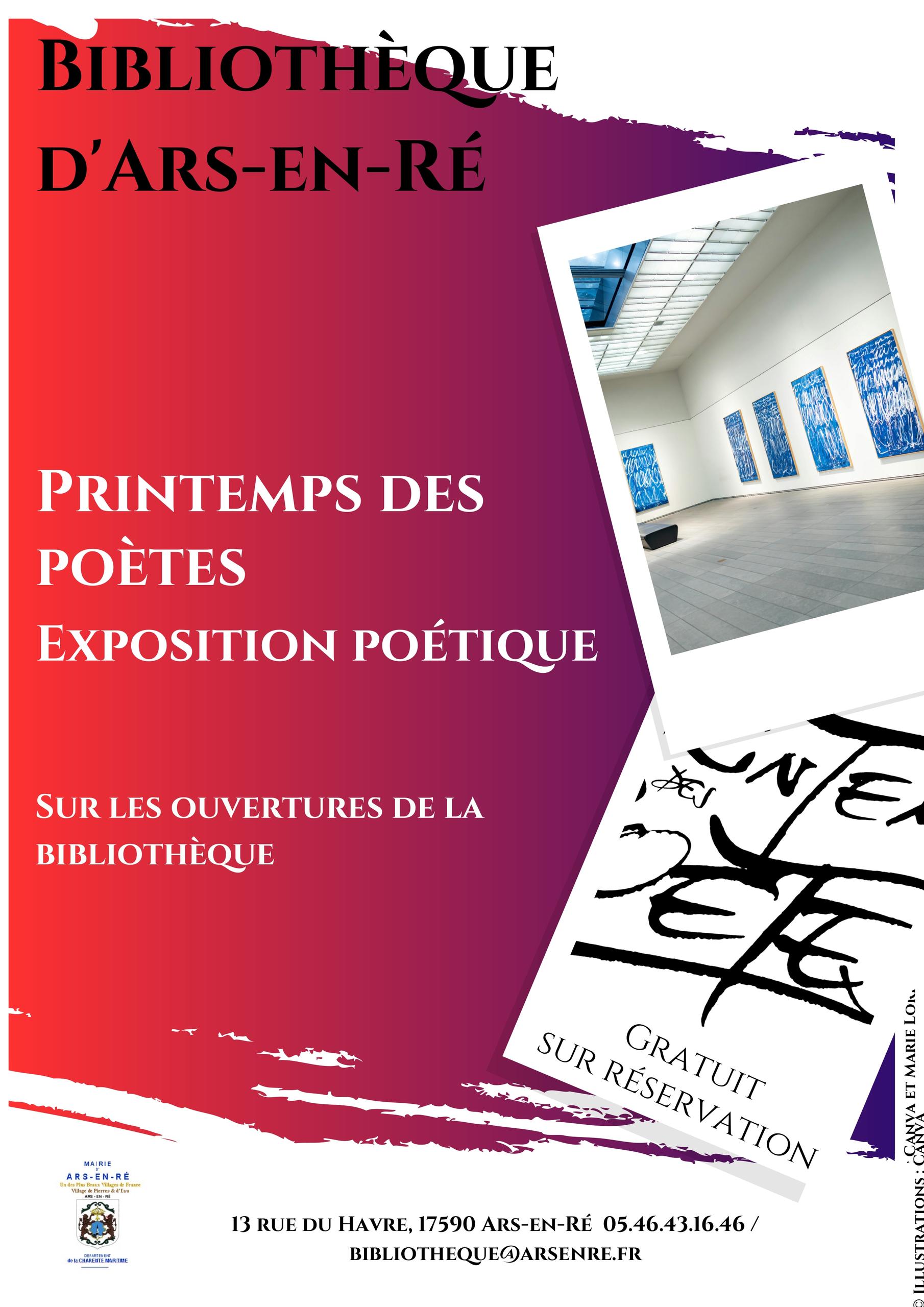 Printemps des poètes : exposition poétique