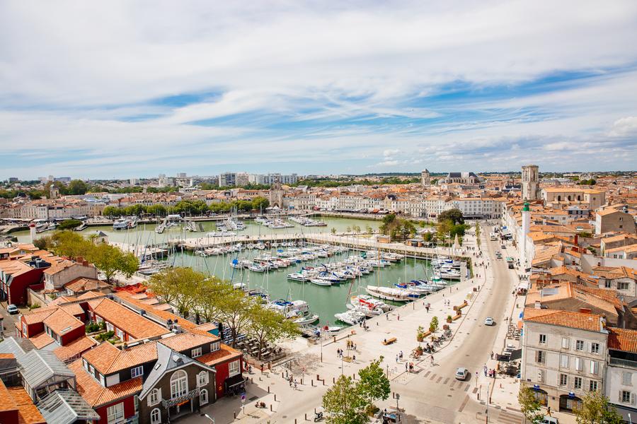 Vue sur le Vieux-Port depuis le haut de la grande roue.