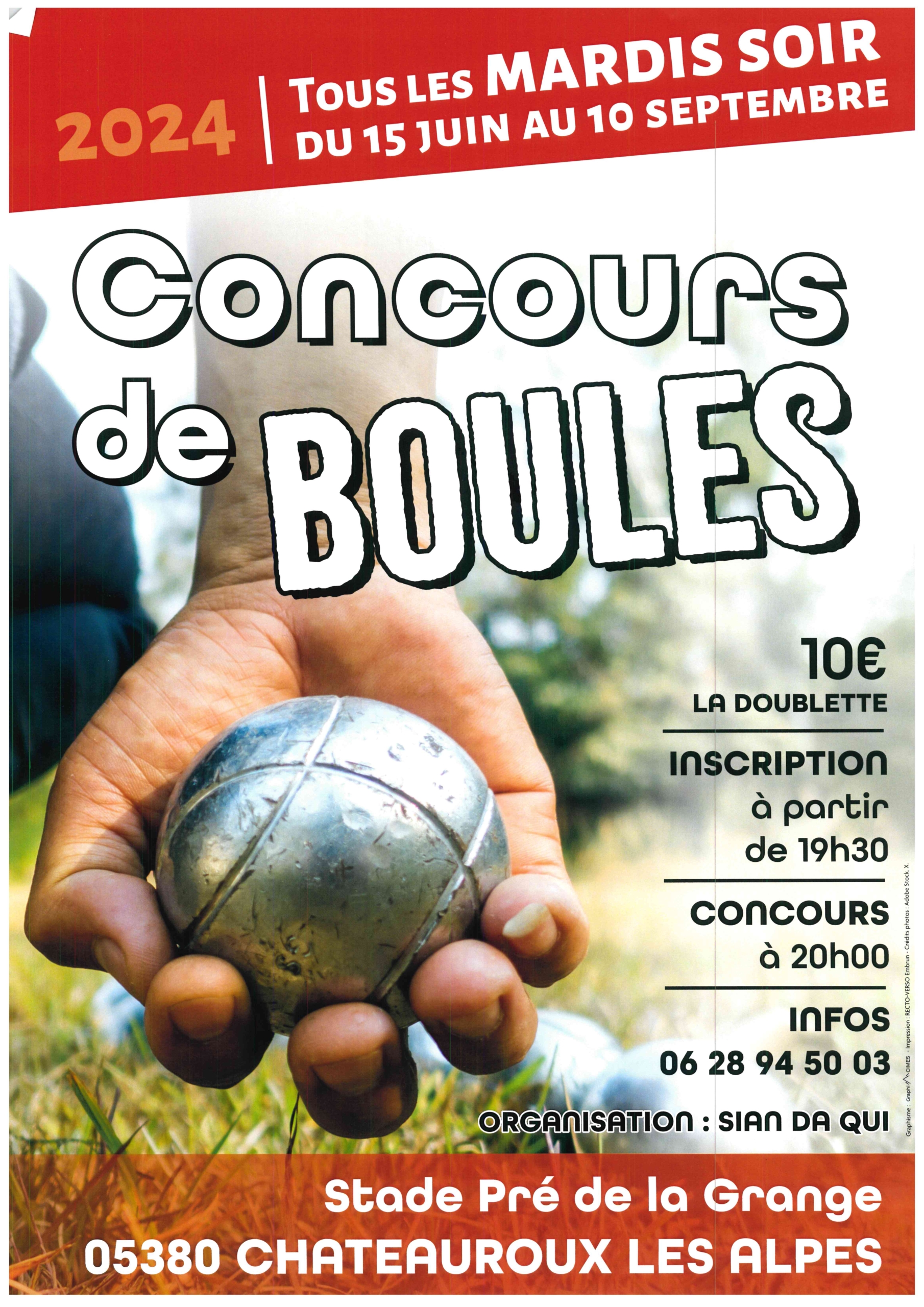 Concours de pétanque