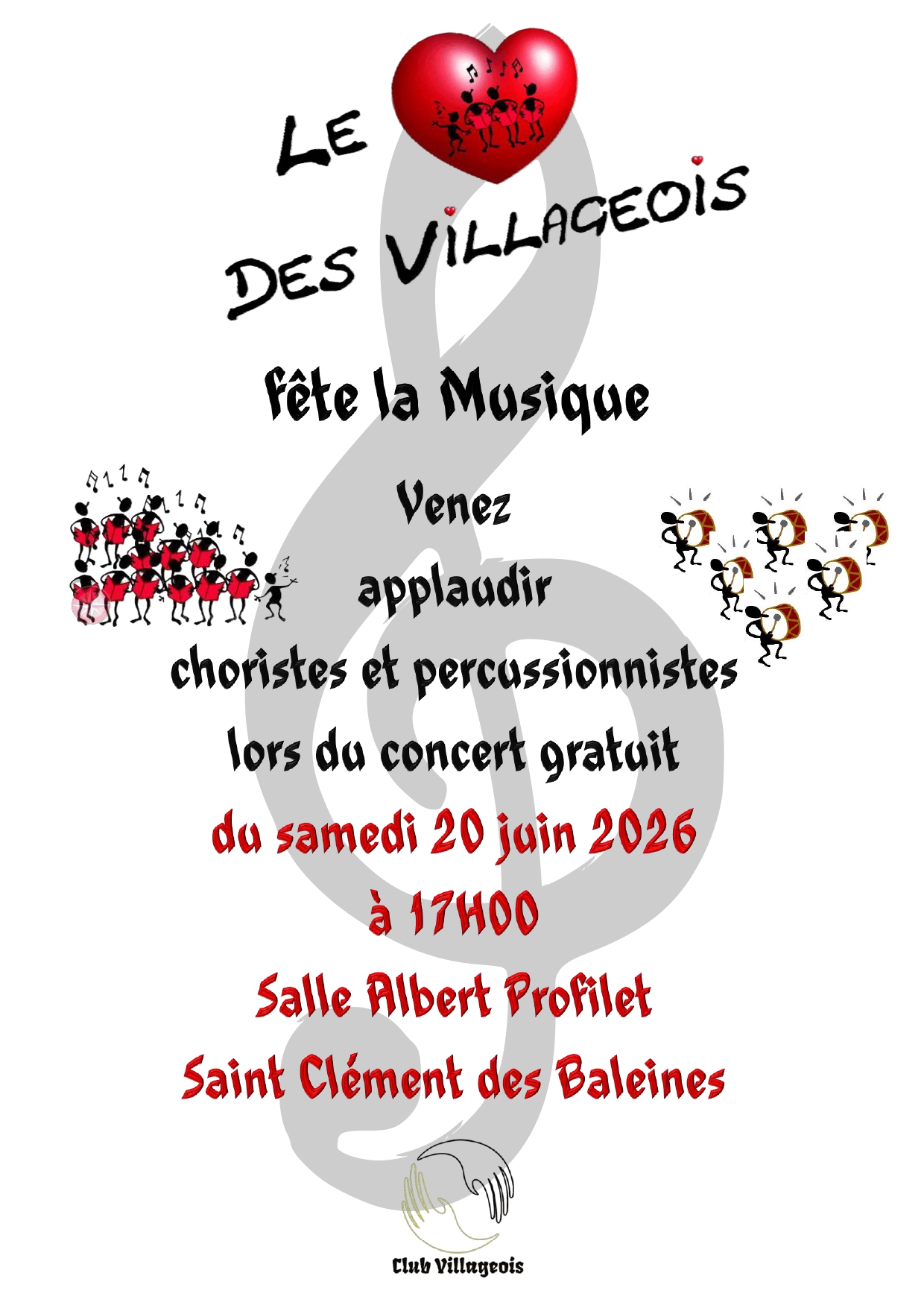 Concert de la chorale "le Coeur des Villageois"