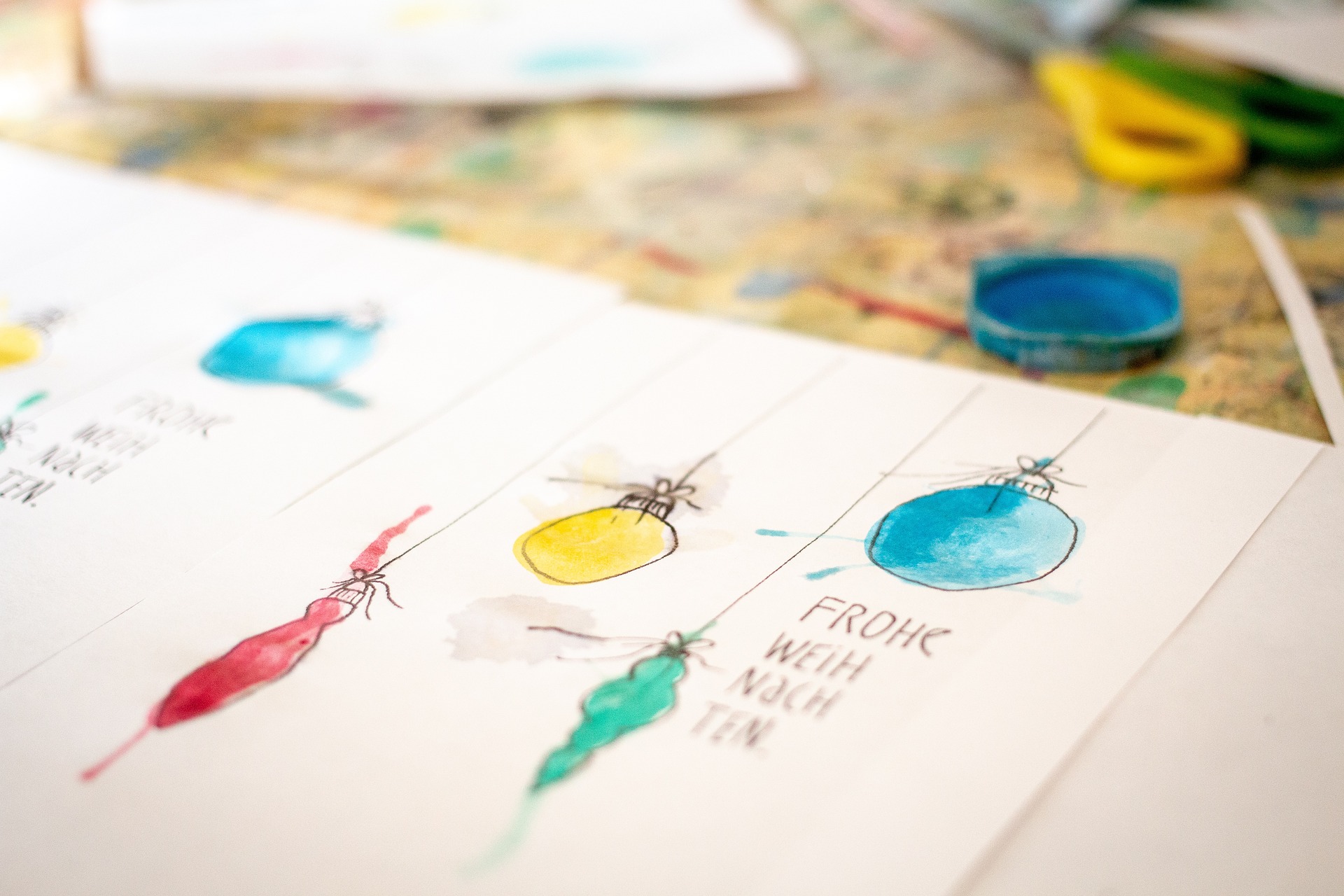 Stage cartes de Noël à l'aquarelle pour tous