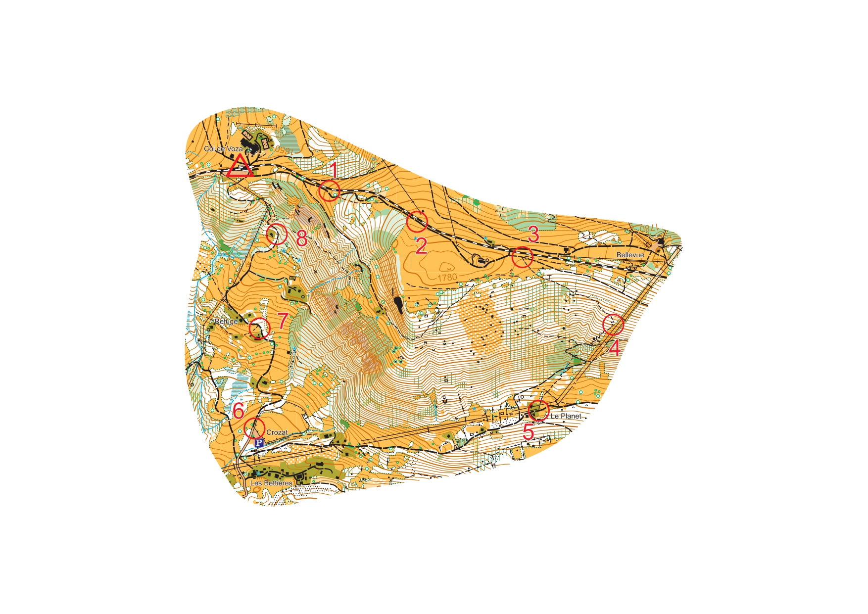 Parcours d'orientation Col de Voza