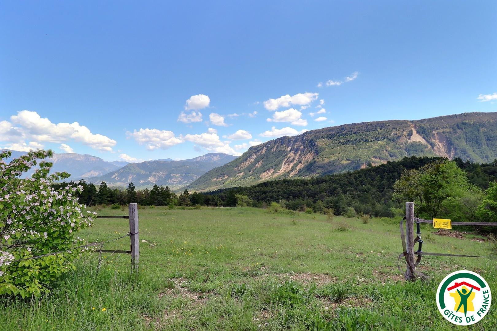 La vue et l'environnement autour du gîte