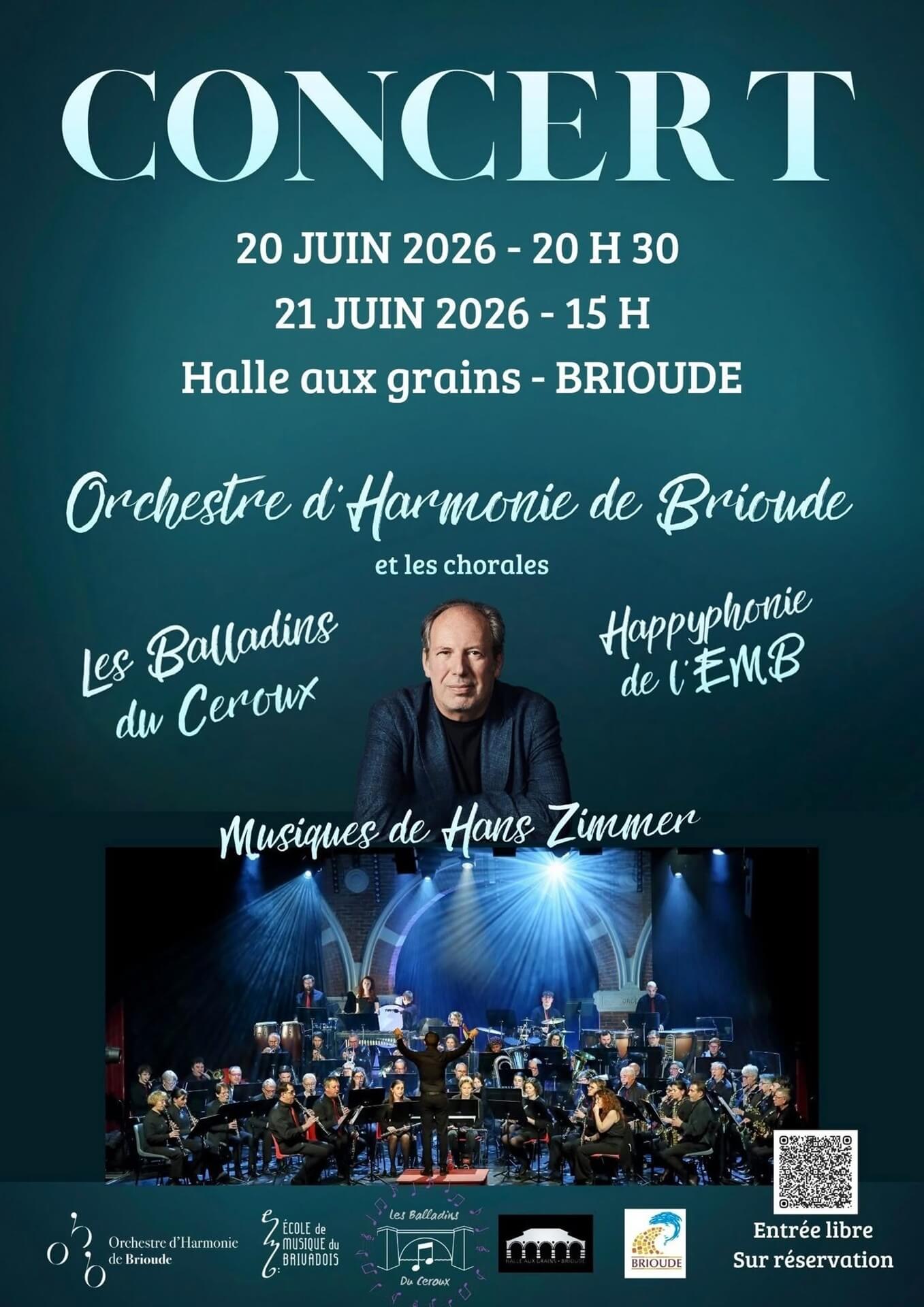 Deux Concerts Avec l'Harmonie des enfants de Brioude