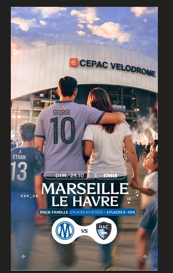 Match OM - Le Havre (Ligue 1)