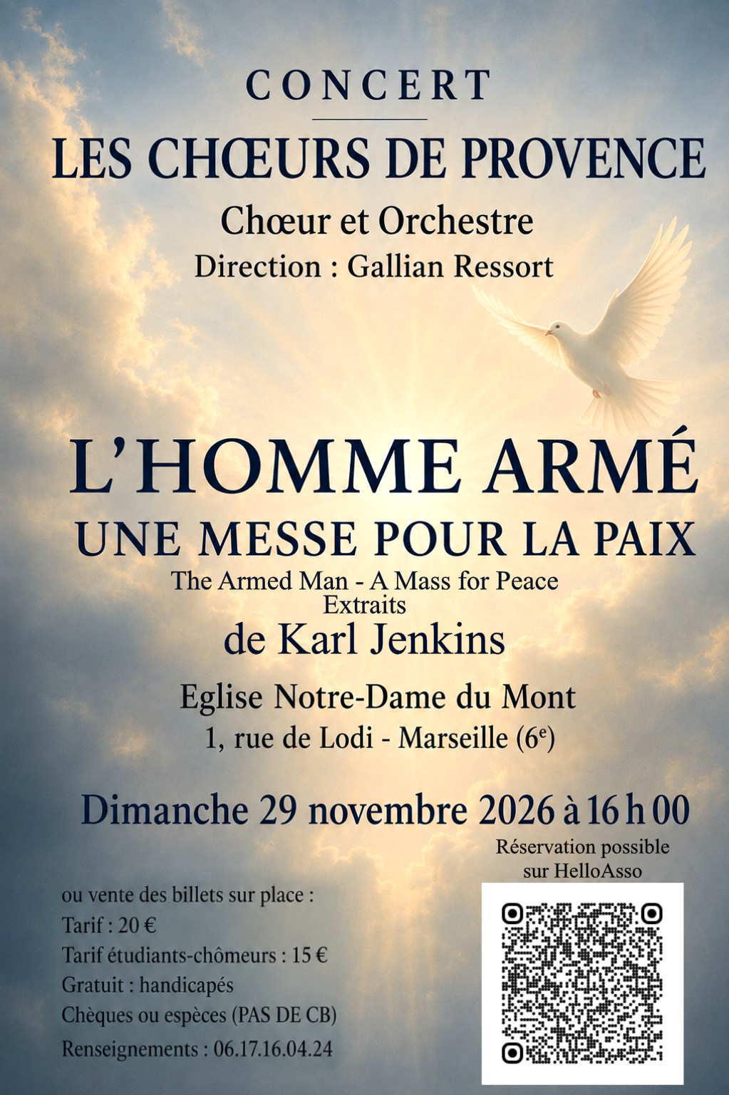 "L'Homme armé - une messe pour la paix" de Karl Jenkins par les Chœurs de Provence