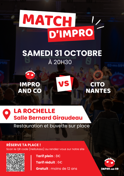 Spectacle - Match d'improvisation - ImproAndCo VS CITO