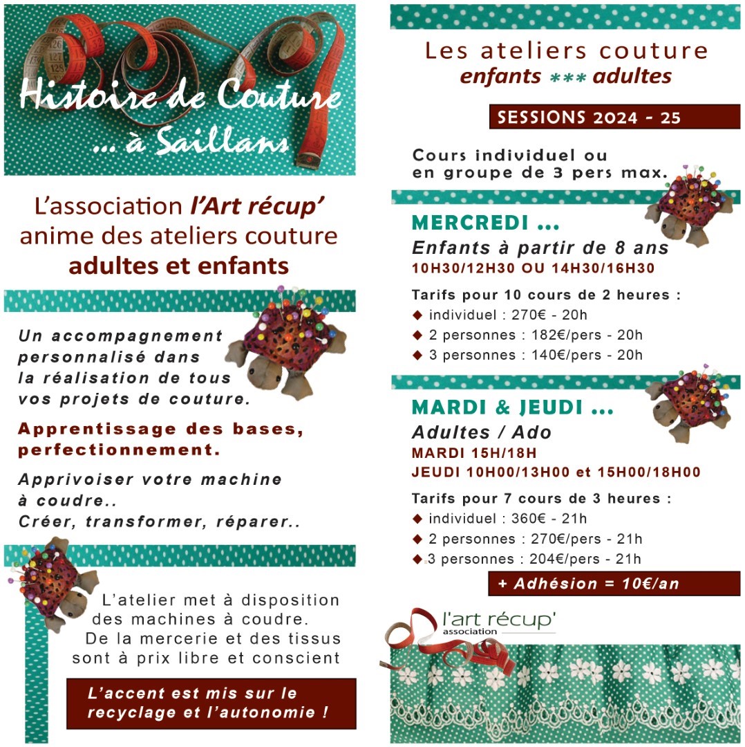 Ateliers couture pour tous