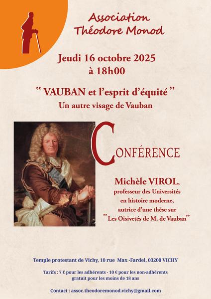Conférence "Vauban et l'esprit d'équité"