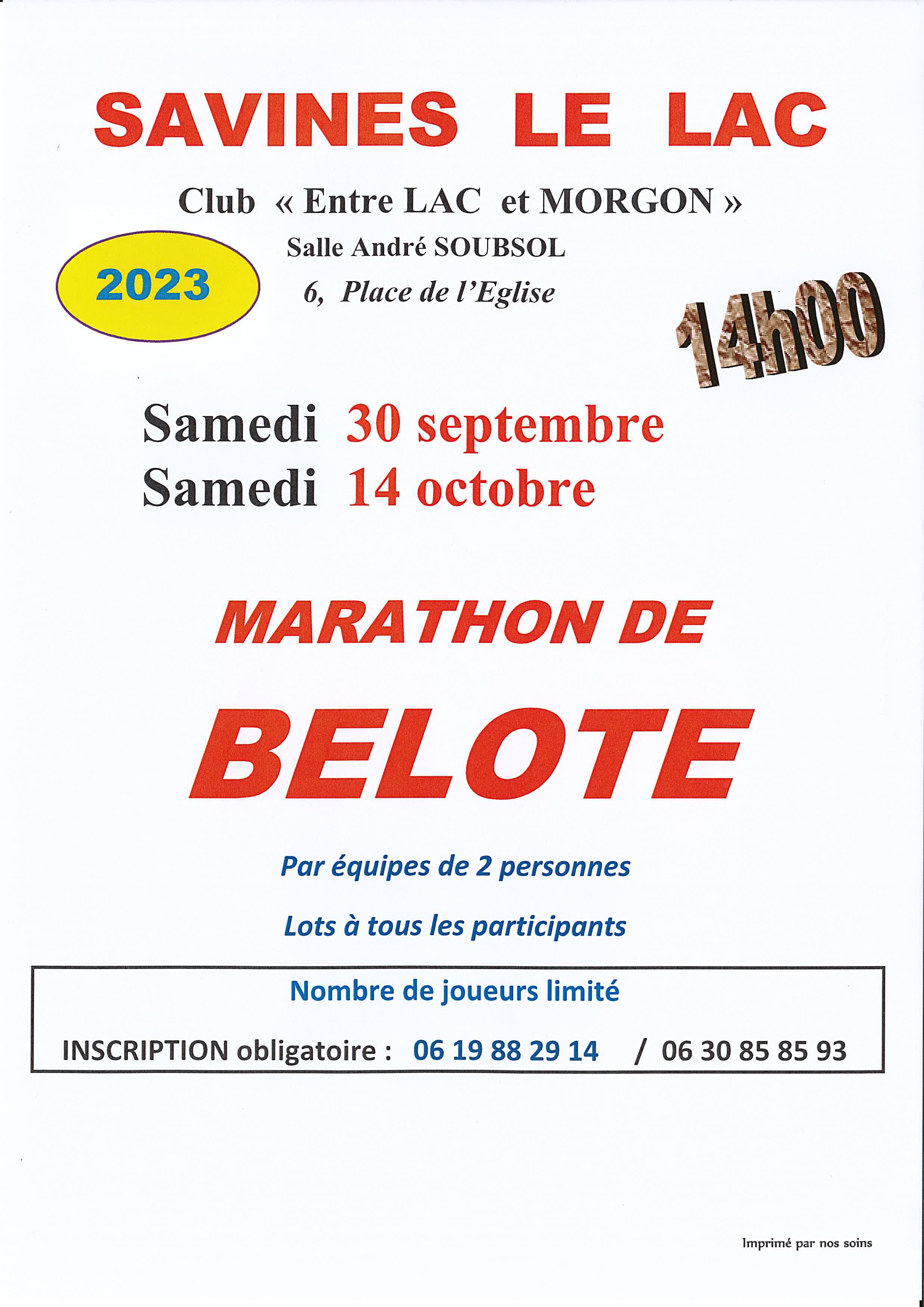 Marathon de belote