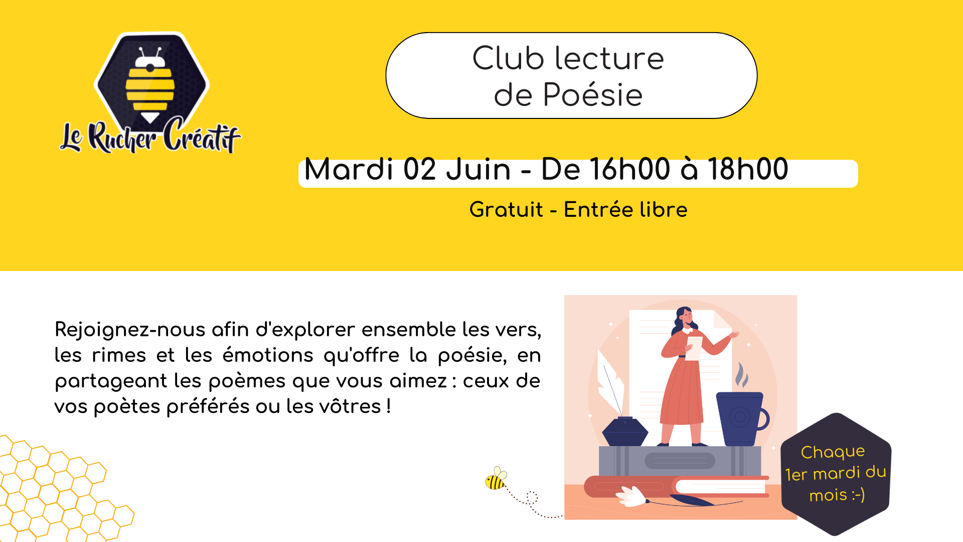 Club de Lecture de Poésie — visuel événement