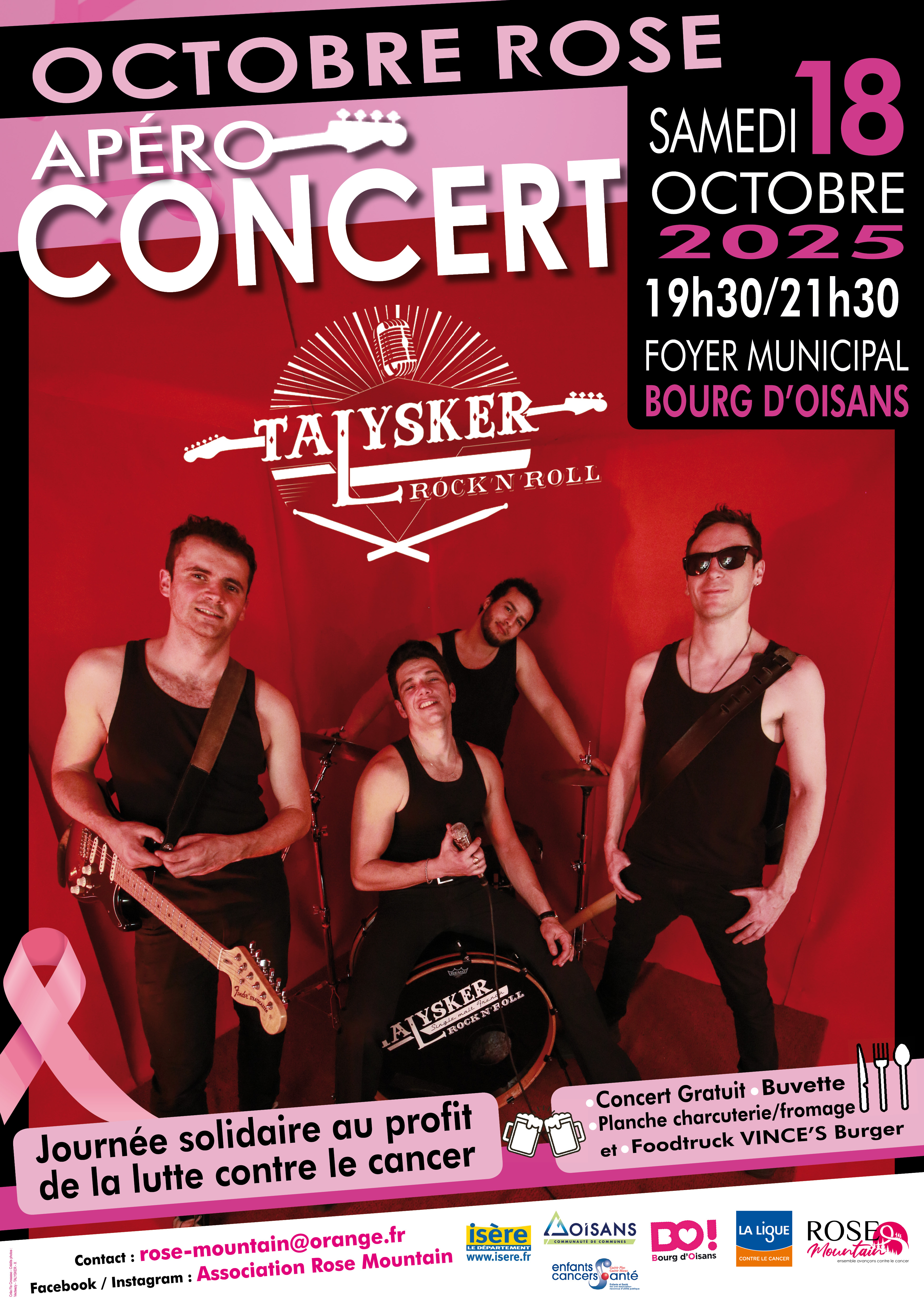 OCTOBRE ROSE - APERO CONCERT_Le Bourg-d'Oisans