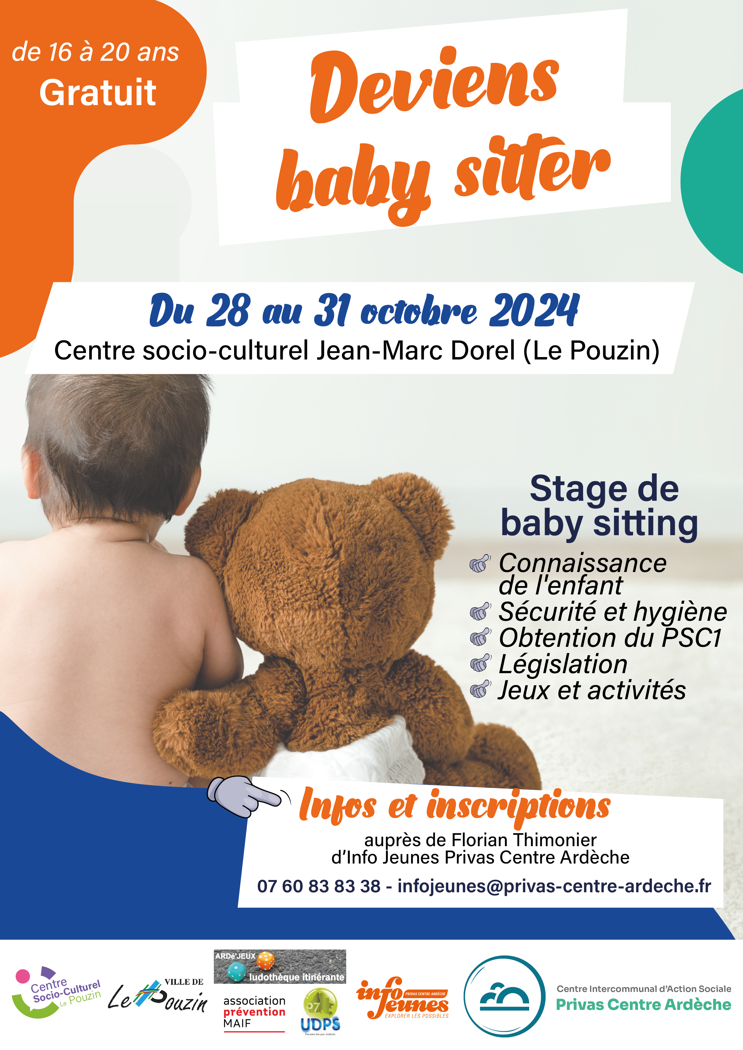 Alle leuke evenementen! : Stage Deviens baby sitter