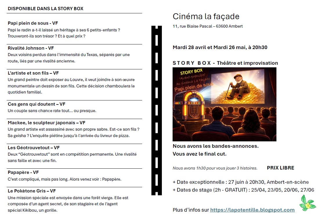 Spectacle d&rsquo;improvisation : Story Box