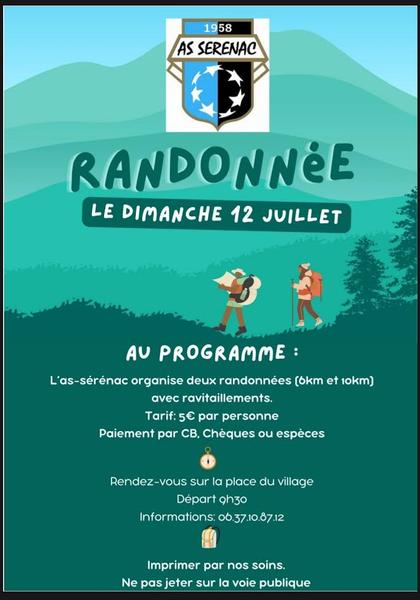 Randonnée à Sérénac