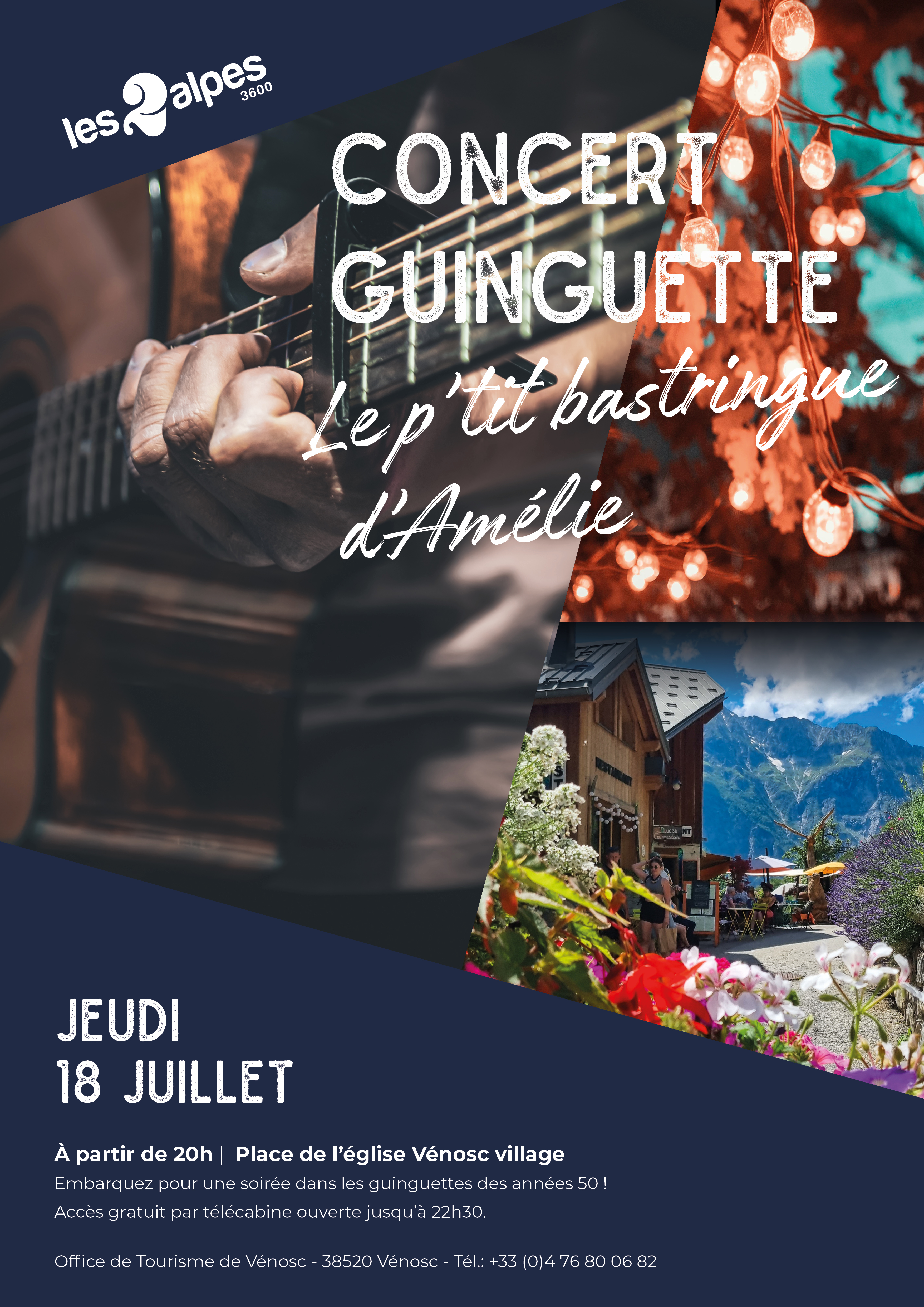 Affiche concert Guinguette