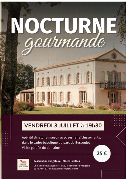 Nocturne gourmande à la maison Jean Jaurès