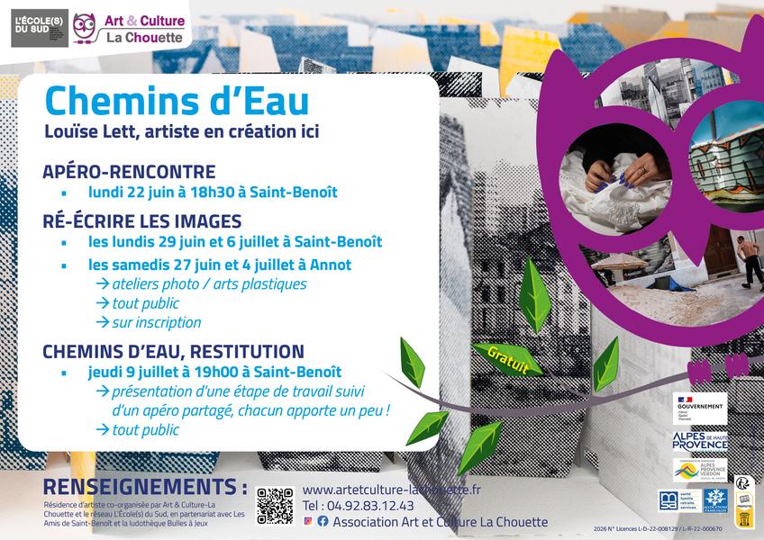 Chemins d'Eau - Une résidence de Louïse Lett