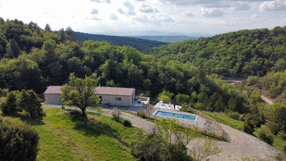 Maison de Célestin Gîte vue du ciel