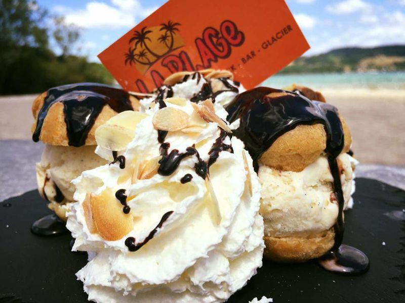 Dessert au Restaurant de la Plage