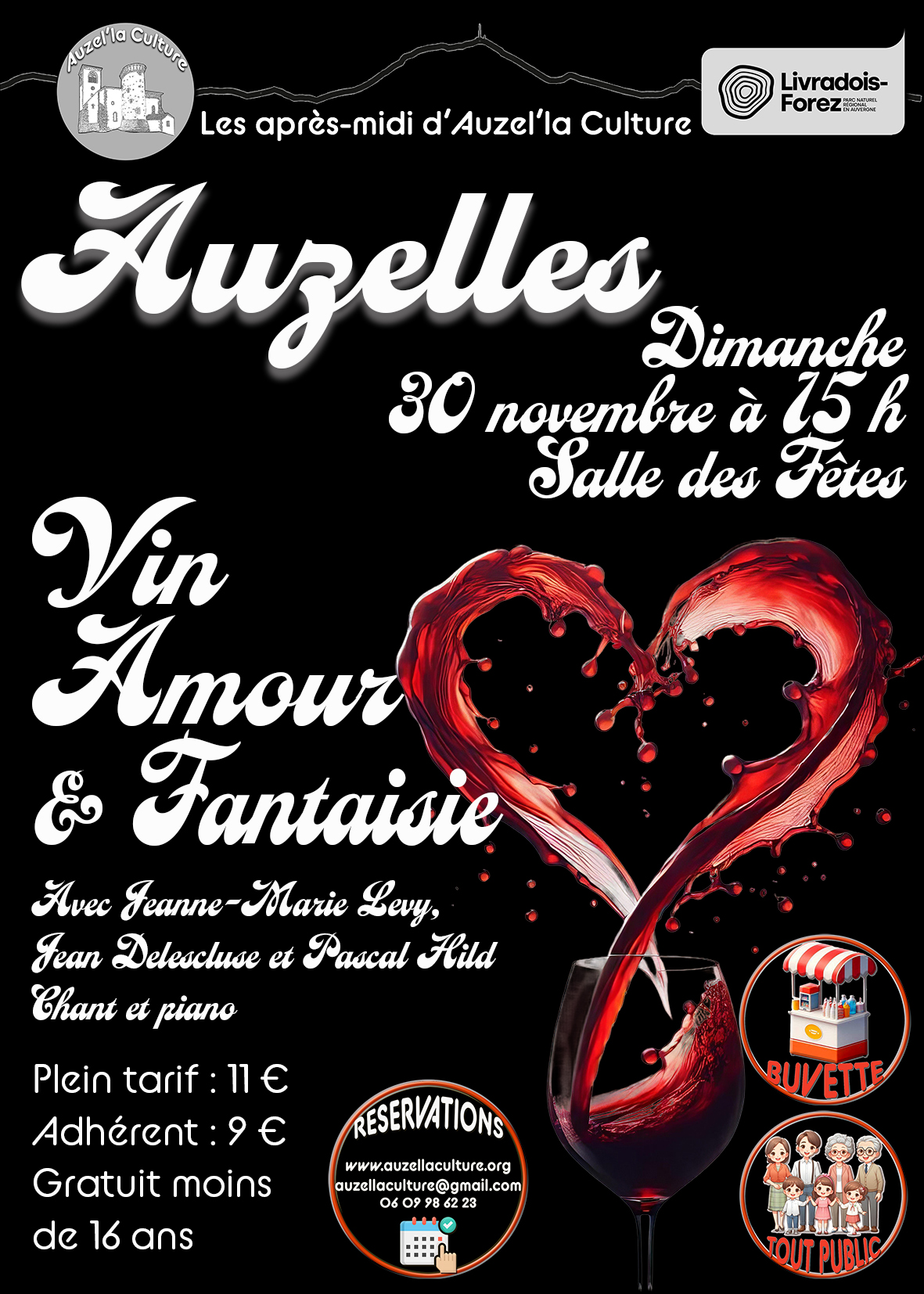Concert « Vin, Amour et Fantaisie » // Auzelles