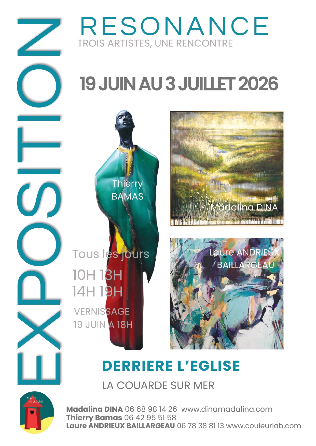Exposition résonance - Trois artistes, une rencontre