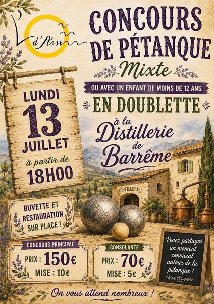 Concours de Pétanque Mixte