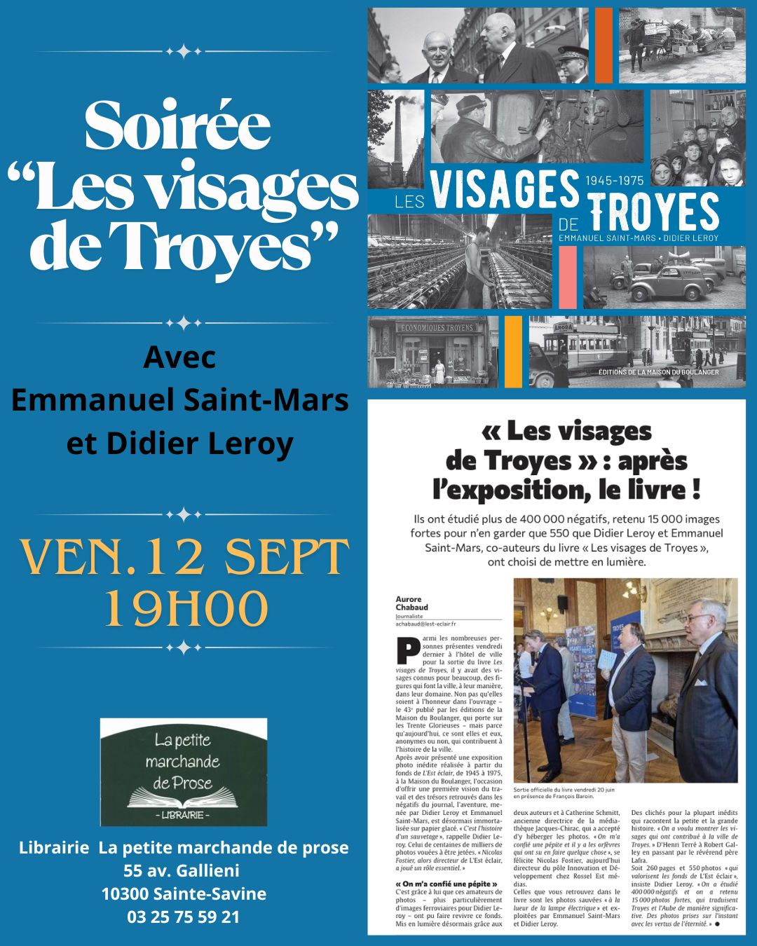 Soirée "Les visages de Troyes"