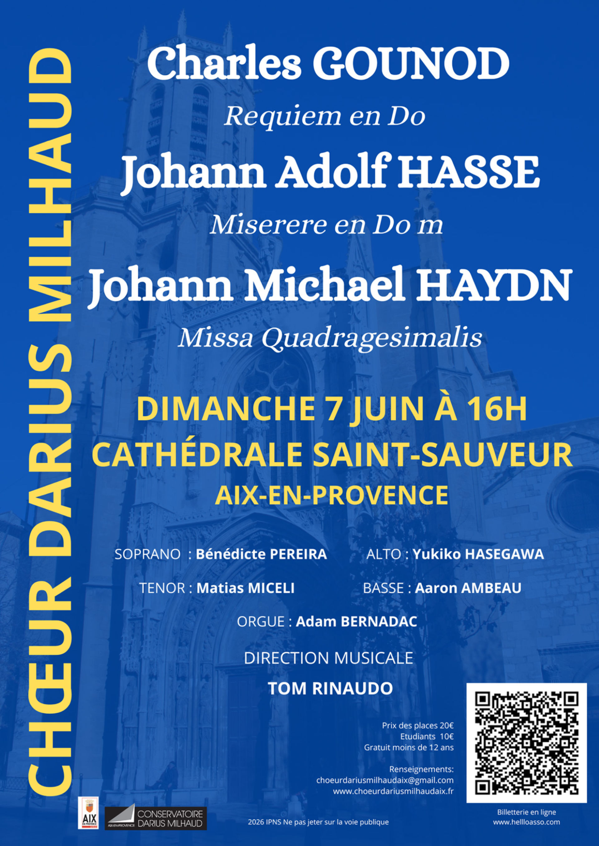 Concert - Chœur Darius Milhaud