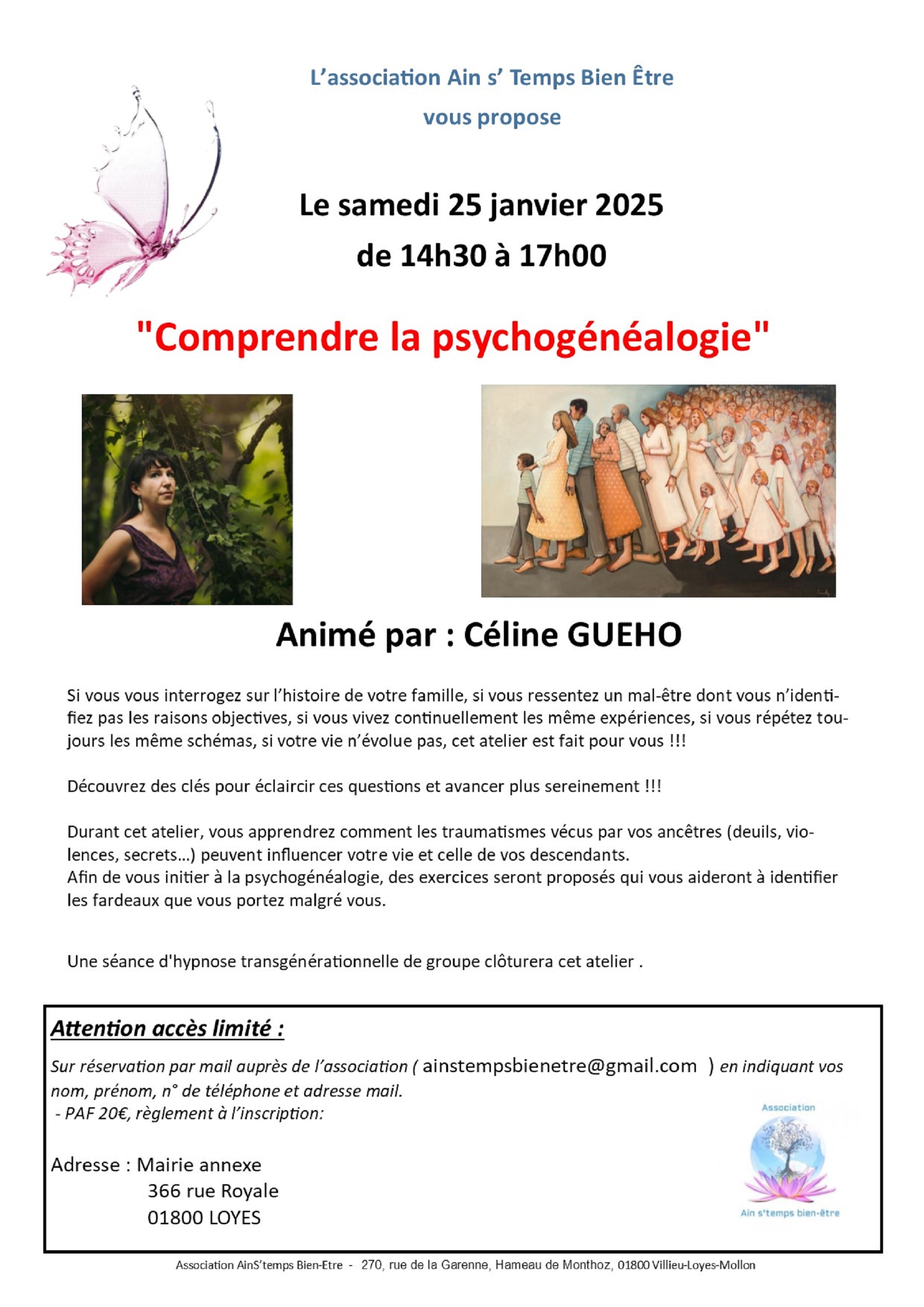 Atelier Comprendre la Psychogénéalogie